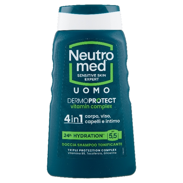 NEUTROMED SHOWER BATH PH 5.5 MAN 4in1 TONIFICANTE 250 ML (12 in a box)
