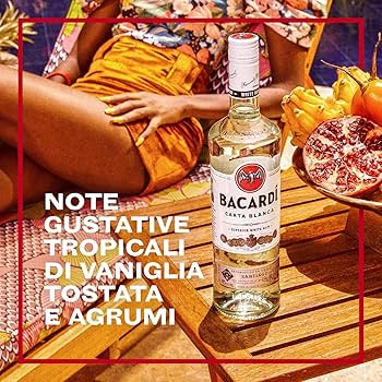 BACARDI WHITE RUM CARTA BLANCA 70 CL (6 in a box)