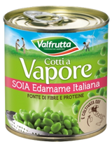 VALFRUTTA COTTO A VAPORE SOY EDAMAME ITALIAN TIN 140 GR X3 (8 in a box)
