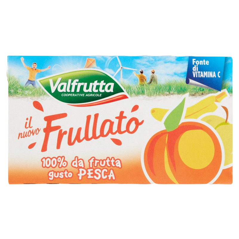 VALFRUTTA FRULLATO FRUIT JUICE PESCA BRICK 125 ML X3 (8 in a box)