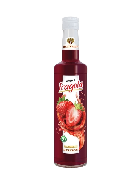 BELTION SYRUP FRAGOLA GLASS 500 ML (6 in a box)