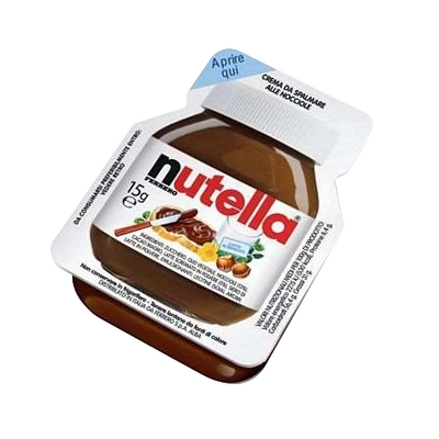 NUTELLA EXPO SPREAD HAZELNUT CREAM ORIGINAL MONOPORTION X120 15 GR (1 in a box)