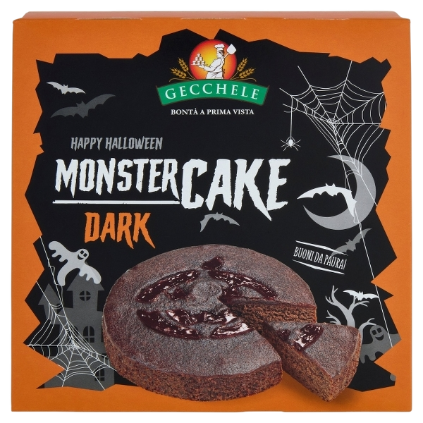 GECCHELE HAPPY HALLOWEEN MONSTER CAKE DARK 350 GR (6 in a box)
