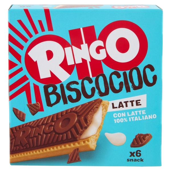 PAVESI RINGO BISCOTTI BISCOCIOC MILK X6 162 GR (12 in a box)
