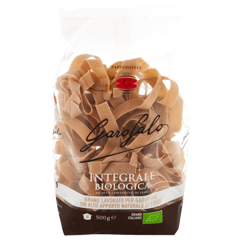 GAROFALO PASTA WHOLEMEAL PAPPARDELLE 500 GR (12 IN A BOX)
