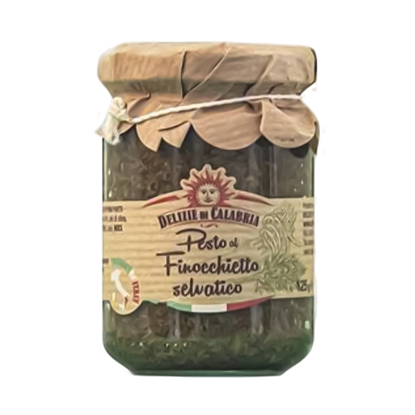 DELIZIE CALABRIA PESTO WILD FENNEL 135 GR (12 in a box)