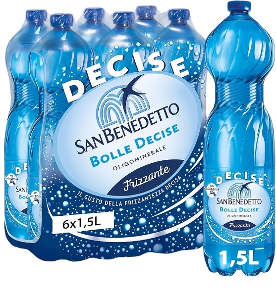 SAN BENEDETTO CARBONATED WATER PET 1.5 LT (6 in a box)