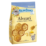 MULINO BIANCO BISCOTTI ALVEARI SALTED BUTTER AND HONEY 300 GR (12 in a box)