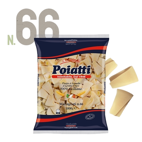 POIATTI PASTA DI SEMOLA MALTAGLIATI N.66 1 KG (12 in a box)
