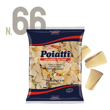 POIATTI PASTA DI SEMOLA MALTAGLIATI N.66 1 KG (12 in a box)