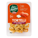 VIVA LA MAMMA STUFFED PASTA TORTELLINI WITH SPECK & GOAT CHEESE 250 GR (6 in a box)