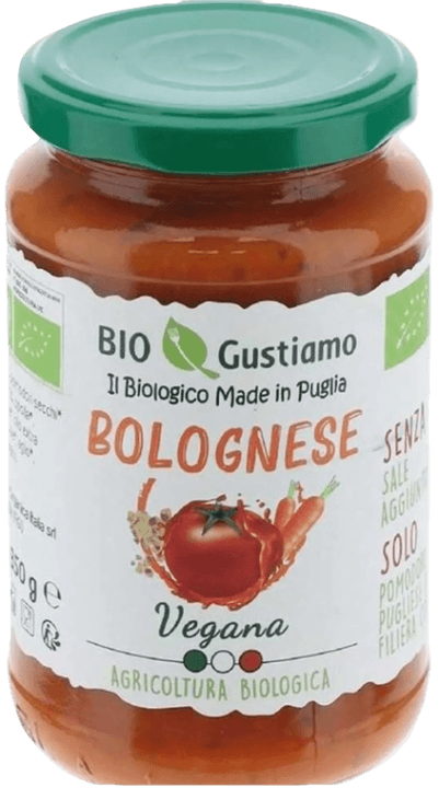 BIO GUSTIAMO SUGO ALLA BOLOGNESE VEGANA 350 GR (5 in a box)