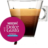 NESCAFE' COFFEE CAPSULES DOLCE GUSTO ESPRESSO DEK X16 240 GR (6 in a box)
