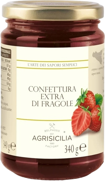 AGRISICILIA JAMS STRAWBERRY 340 GR (6 in a box)
