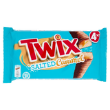 TWIX SNACK BARS CHOCOLATE SALTED CARAMEL MULTIPACK X4 184 GR (18 in a box)