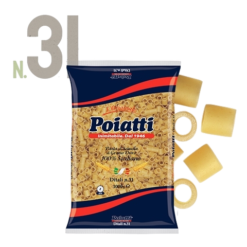 POIATTI PASTINA DI SEMOLA DITALI N.31 1 KG (12 in a box)