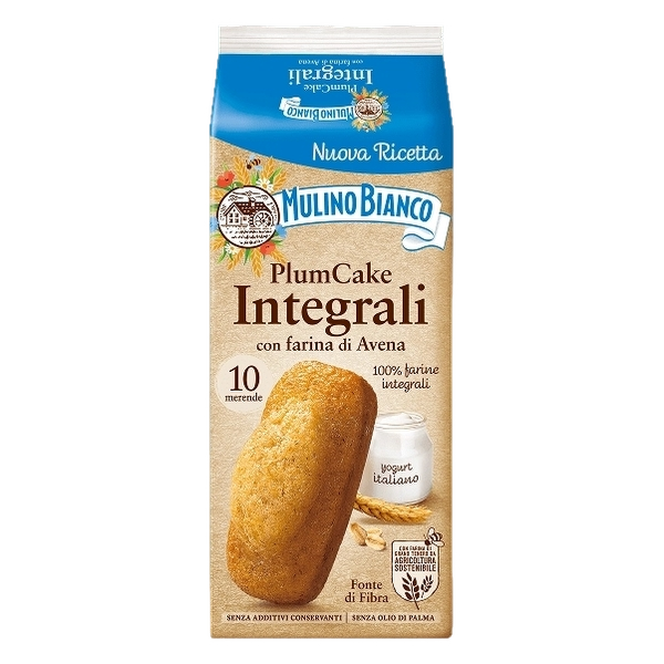 MULINO BIANCO SNACK WHOLEMEAL PLUMCAKE INTEGRALI X10 330 GR (10 in a box)