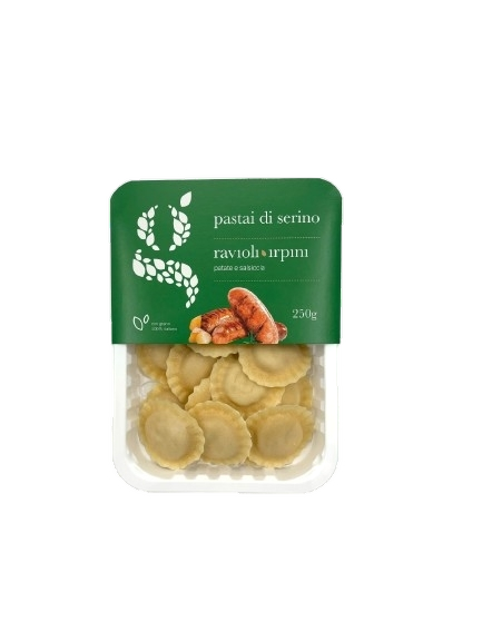 PASTAI DI SERINO STUFFED PASTA RAVIOLI IRPINI WITH SAUSAGE AND POTATOES 250 GR (6 in a box)