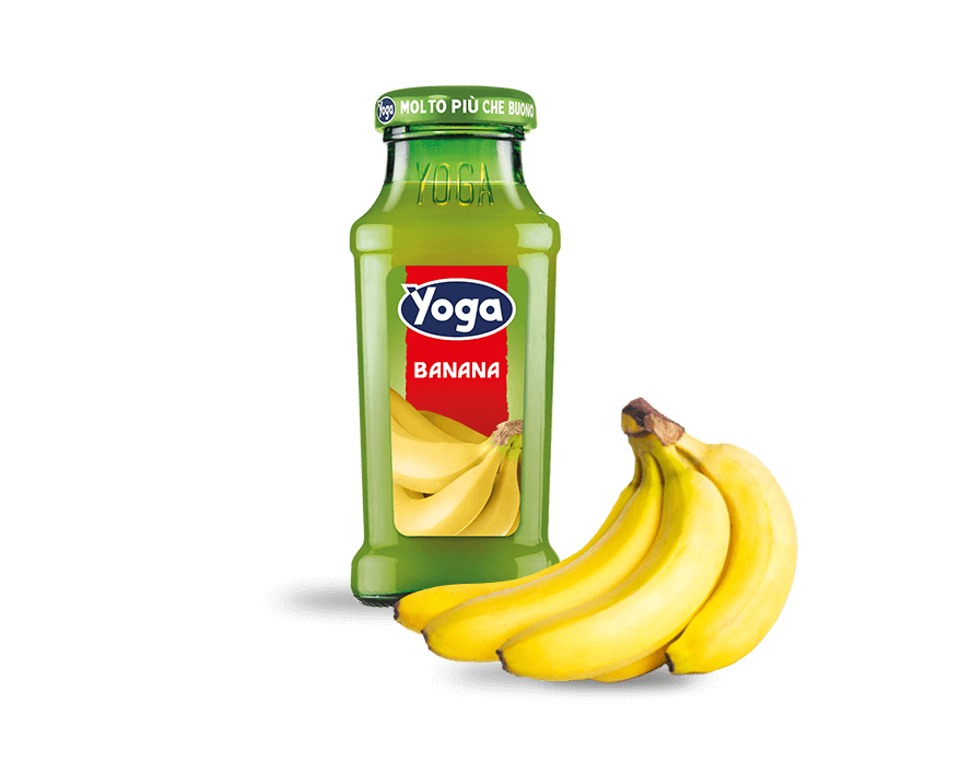 YOGA MAGIC FRUIT JUICE BANANA GLASS 200 ML (24 IN A BOX)