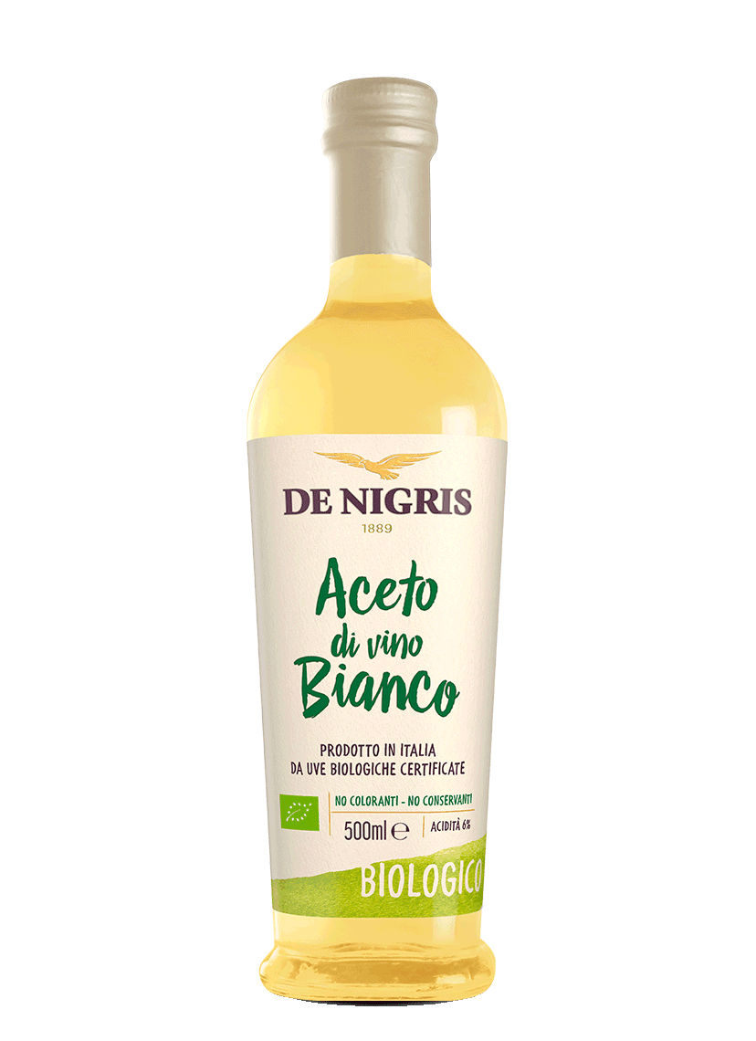 DE NIGRIS ORGANIC VINEGAR WHITE WINE 500 ML (6 in a box)