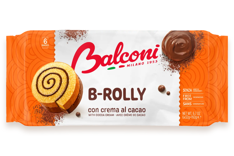 BALCONI DELIZIOSE B-ROLLY COCOA CREAM X6 192 GR (15 in a box)