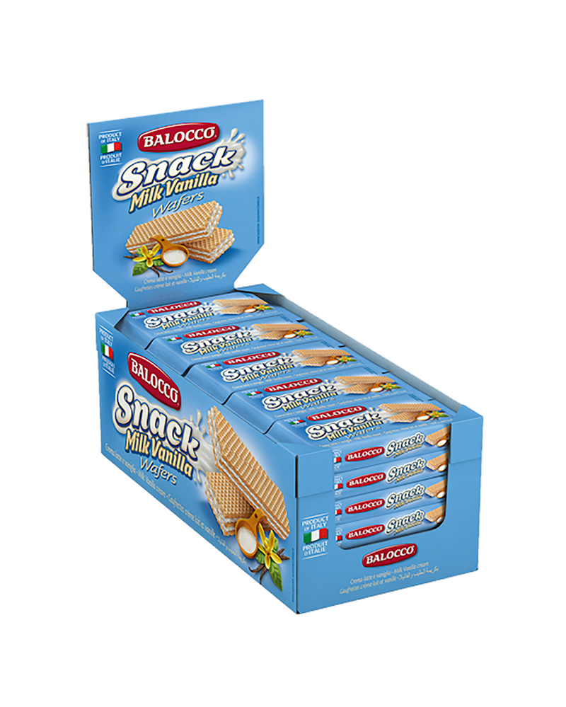 BALOCCO EXPO WAFER VANILLA MILK 45 GR X30 (1 in a box)