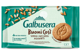 GALBUSERA BISCOTTI BUONI COSI' CEREALS SUGAR FREE X6 300 GR (14 in a box)