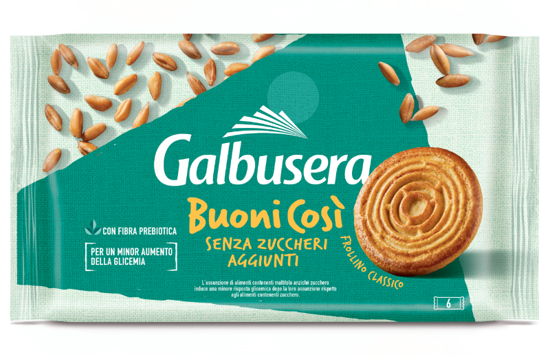 GALBUSERA BISCOTTI BUONI COSI' CLASSIC SUGAR FREE X6 330 GR (9 in a box)
