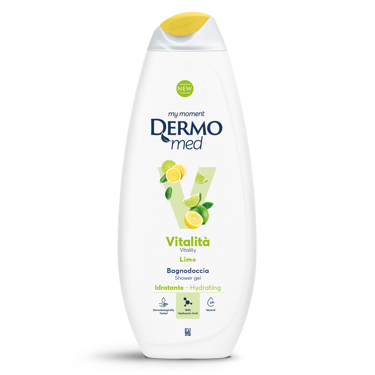 DERMOMED SHOWER BATH VITALITY LIME 650 ML (12 in a box)