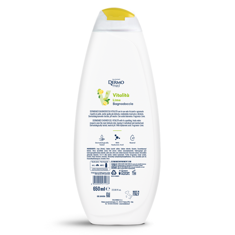 DERMOMED SHOWER BATH VITALITY LIME 650 ML (12 in a box)