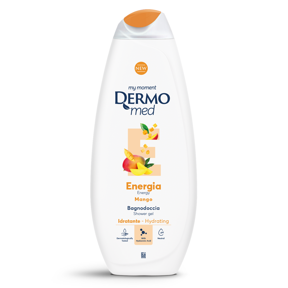 DERMOMED SHOWER BATH ENERGY MANGO 650 ML (12 in a box)