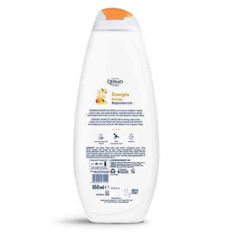 DERMOMED SHOWER BATH ENERGY MANGO 650 ML (12 in a box)