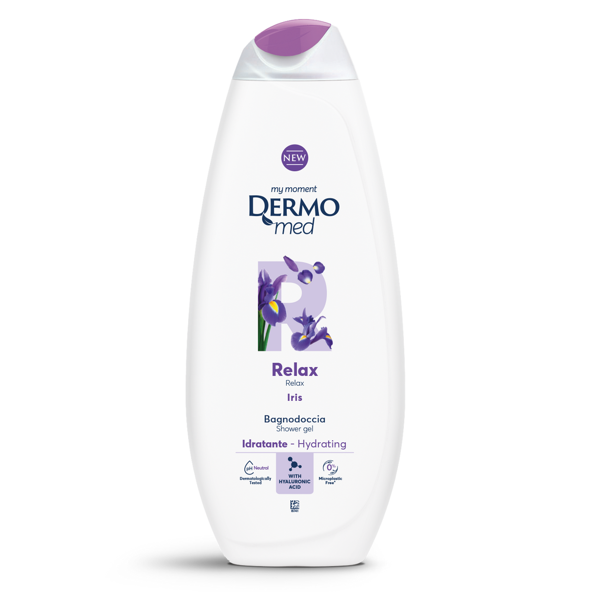 DERMOMED SHOWER BATH RELAX IRIS 600 ML (12 in a box)