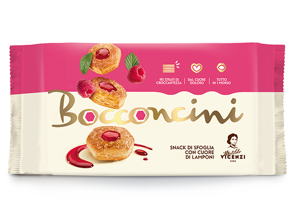 VICENZI MILLE VOGLIE BOCCONCINI RASPBERRY 90 GR (10 in a box)