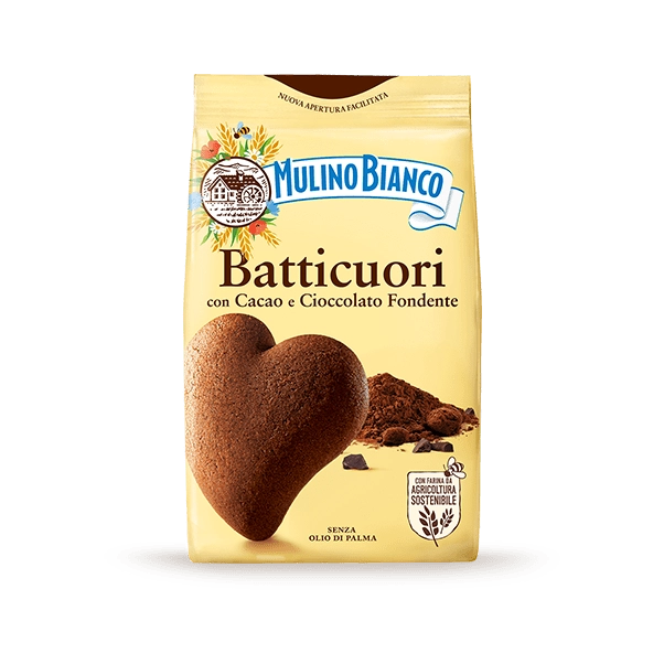 MULINO BIANCO BISCOTTI BATTICUORI 350 GR (24 in a box)