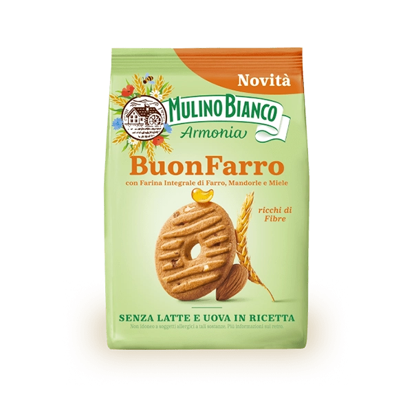 MULINO BIANCO ARMONIA BISCOTTI WHOLEMEAL BUONFARRO 270 GR (10 in a box)