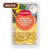 SCOIATTOLO STUFFED PASTA RAVIOLI WITH BURRATA AND LEMON 200 GR (6 in a box)