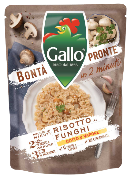 GALLO BONTA' PRONTE RISOTTO MUSHROOMS 250 GR (6 in a box)