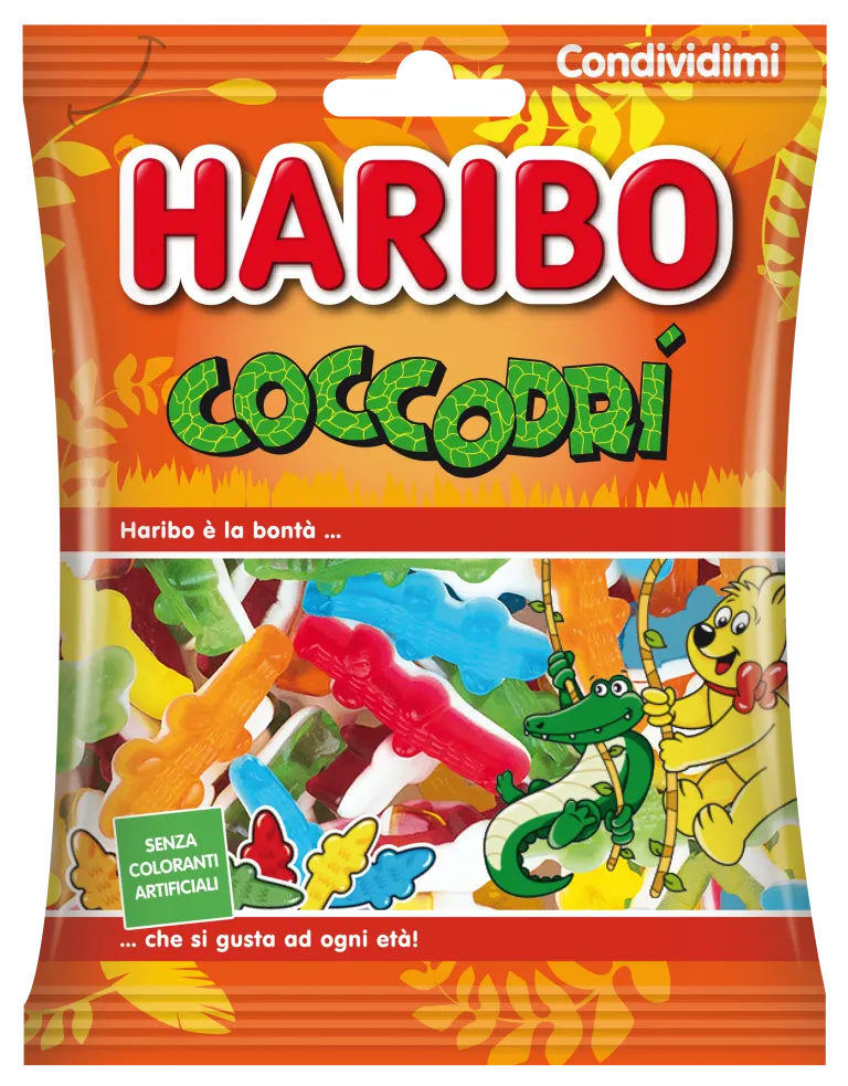 HARIBO CANDY COCCODRI' 175 GR (12 in a box)
