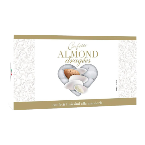 MAXTRIS CONFETTI ALMOND WHITE 500 GR (6 in a box)