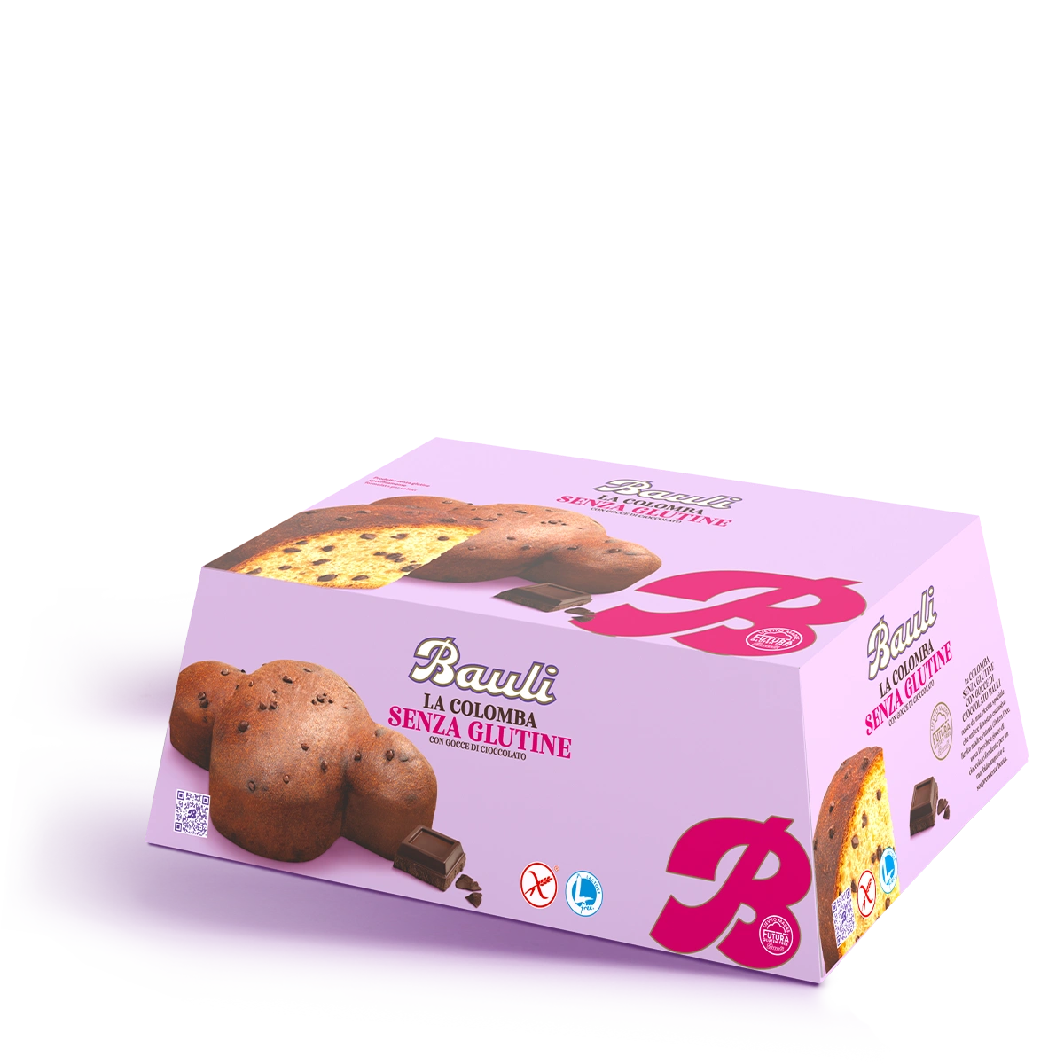 BAULI COLOMBA DROPS OF CHOCOLATE GLUTEN FREE 450 GR (8 in a box)