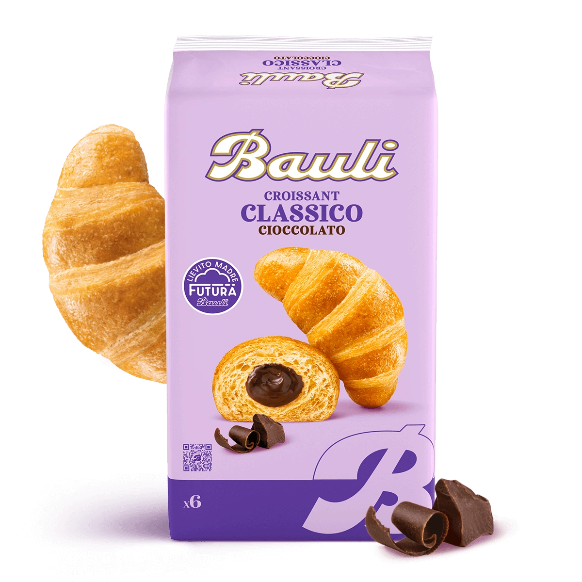 BAULI CROISSANT CHOCOLATE X6 300 GR (12 in a box)