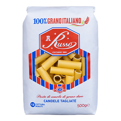 RUSSO PASTA DI SEMOLA CANDELE TAGLIATE 500 GR (20 in a box)
