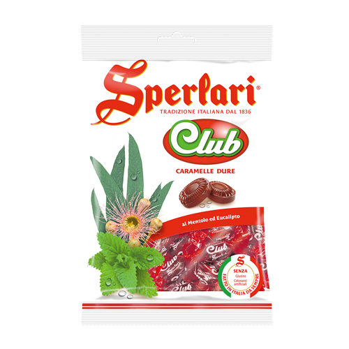 SPERLARI CANDY CLUB MINT AND EUCALYPTUS 200 GR (18 in a box)