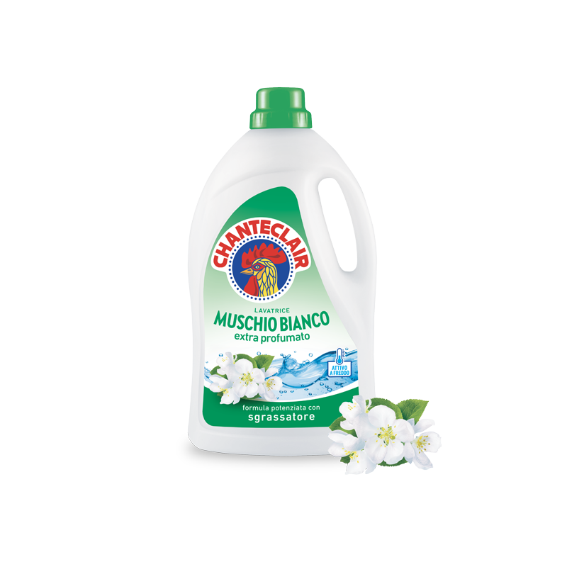 CHANTECLAIR LAUNDRY DETERGENT MUSCHIO BIANCO 28 WASHES 1.26 LT (8 in a box)