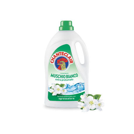 CHANTECLAIR LAUNDRY DETERGENT MUSCHIO BIANCO 28 WASHES 1.26 LT (8 in a box)