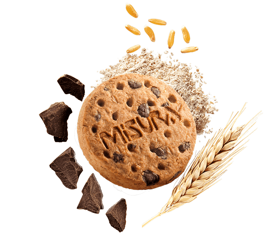 MISURA FIBRE EXTRA BISCOTTI WHOLEMEAL CHOCOLATE CHIPS 290 GR (10 in a box)
