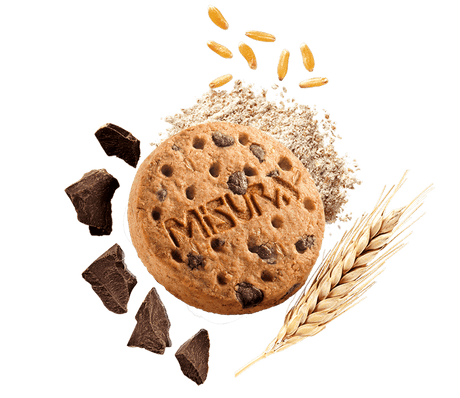 MISURA FIBRE EXTRA BISCOTTI WHOLEMEAL CHOCOLATE CHIPS 290 GR (10 in a box)