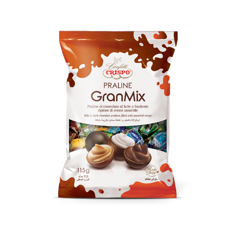 CRISPO PRALINES GRANMIX 115 GR (12 in a box)