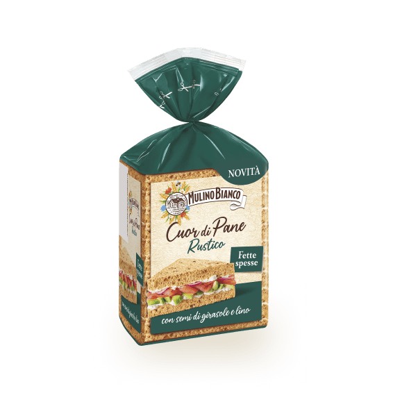 MULINO BIANCO BREAD CUOR DI PANE RUSTICO 325 GR (10 in a box)